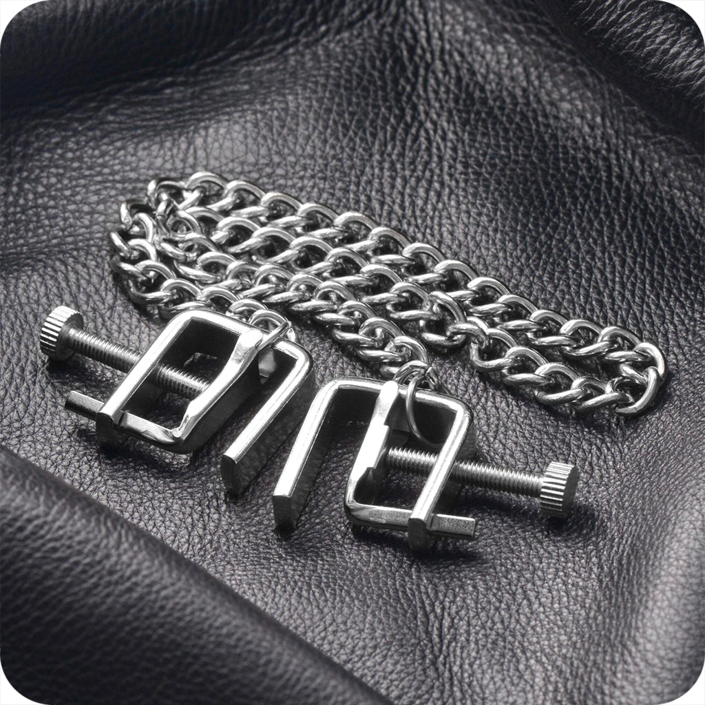 Master Series Pressure Vice Metal Nipple Clamps - Tophatter's Adult Sex Toys Online Bondage and Fetish > Nipple Stimulators & Clamps - Tophatter Daily Deals