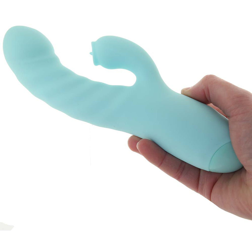 Luv Heat Up Thruster Rabbit Vibe in Aqua Vibrators > Rabbit Vibrators - Tophatter Daily Deals
