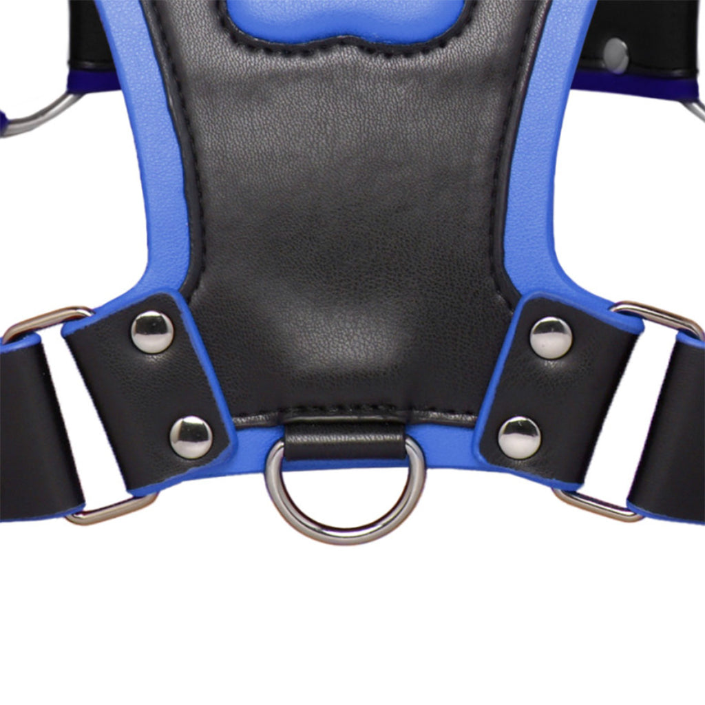Master Series Alpha Pup Bulldog Harness in Blue - Tophatter's Adult Sex Toys Online Bondage and Fetish > Men's Bondage Wear - Tophatter Daily Deals