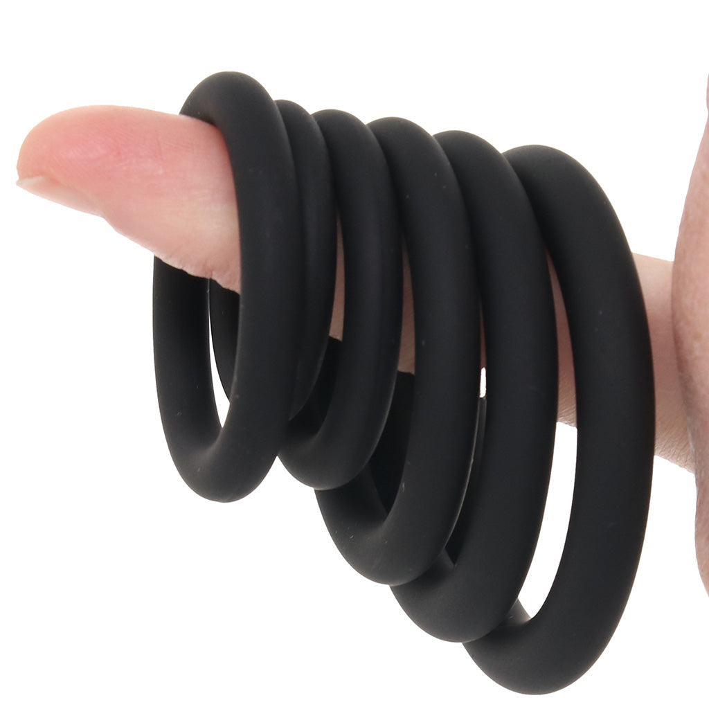 LEVELZ 6 Piece Classic Cock Ring Set Cock Rings - Tophatter Daily Deals