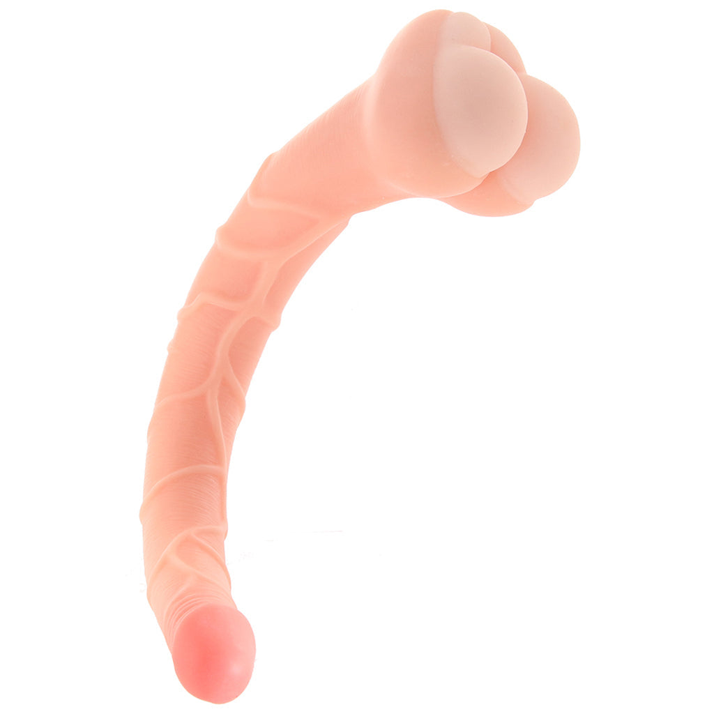 Real Cocks 14 Inch Masturbator and Dildo in White Dildo Sex Toys > Realistic Dildos - Tophatter Daily Deals