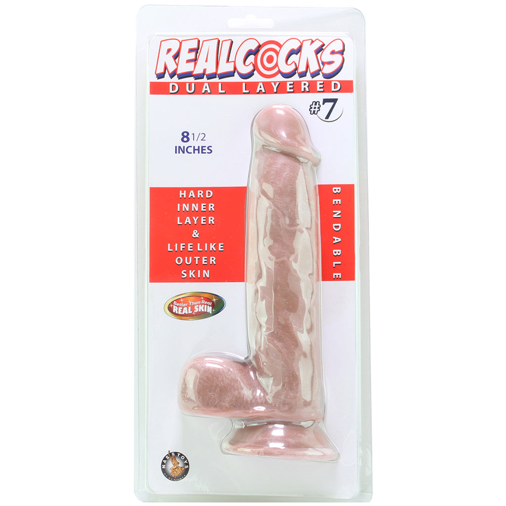 Real Cocks #7 Dual Layered Bendable Dildo in Brown Dildo Sex Toys > Realistic Dildos - Tophatter Daily Deals
