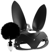 Tailz Bunny Tail Anal Plug & Mask Set - Tophatter's Adult Products Anal Sex Toys > Butt Plugs - Tophatter Daily Deals