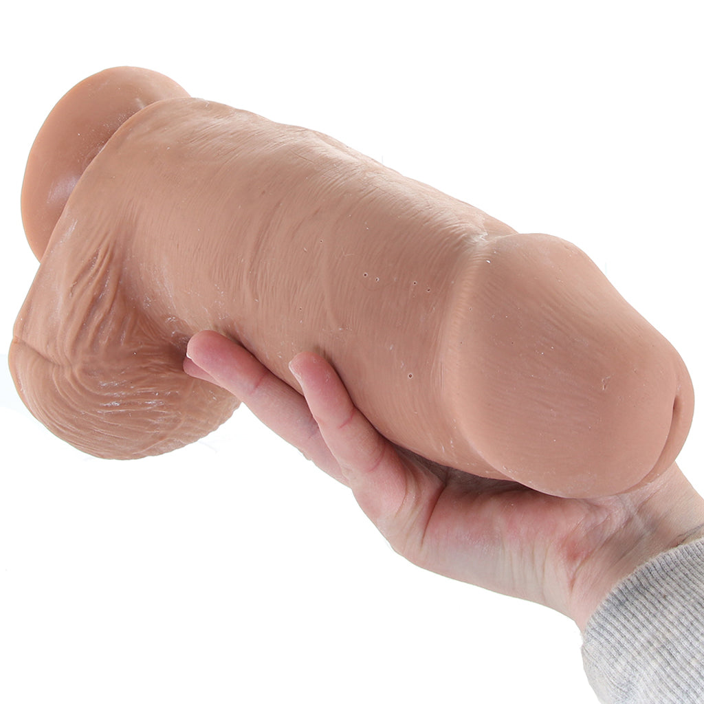 Au Naturel Chub 10 Inch Sensa Feel Dildo in Mocha - Tophatter's Adult Products Dildo Sex Toys > Realistic Dildos - Tophatter Daily Deals