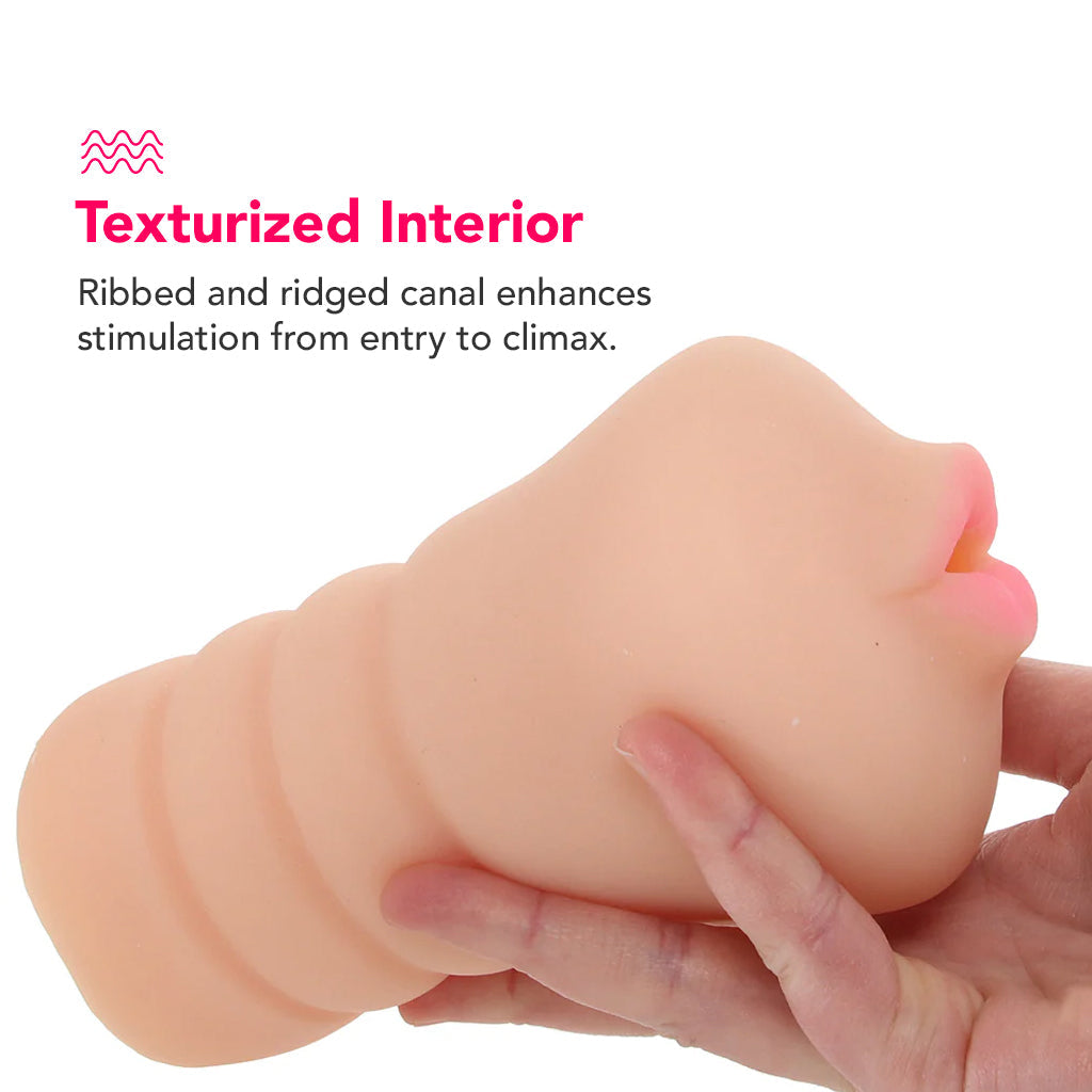 Deep Throat Cocksucker Mega Stroker Male Masturbators > Pocket Strokers - Tophatter Daily Deals