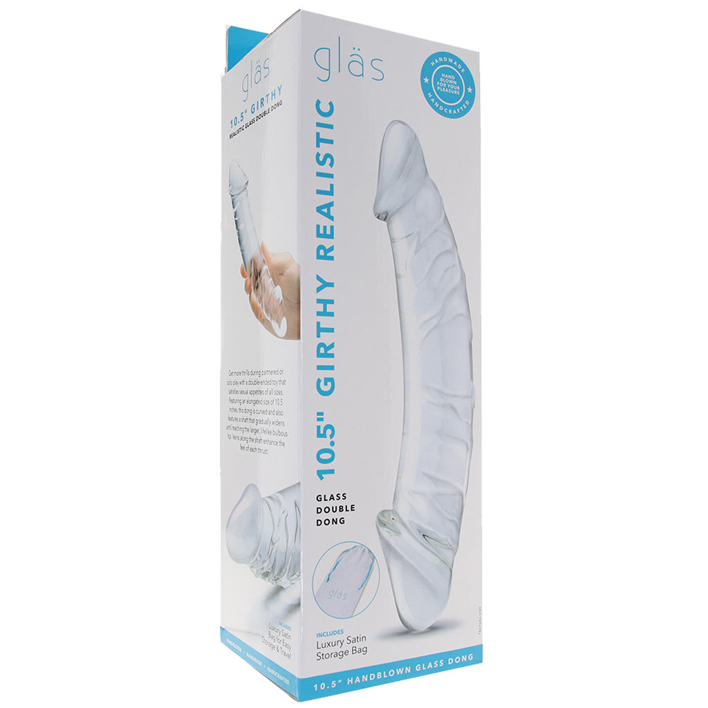 gläs 10.5 Inch Girthy Realistic Double Ended Dildo Dildo Sex Toys > G-Spot Dildos - Tophatter Daily Deals