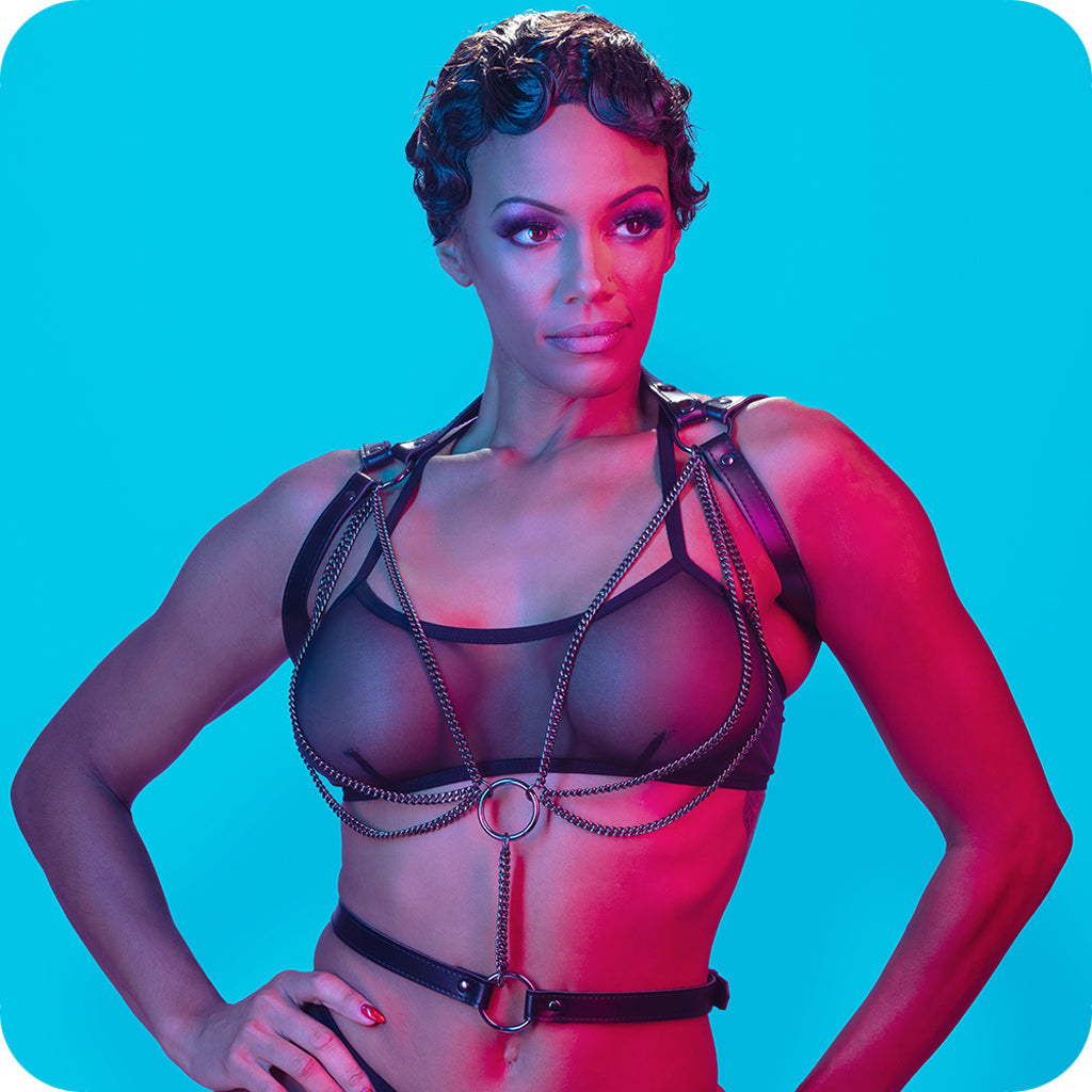 Euphoria Multi Chain Halter Harness Bondage and Fetish > Women's - Tophatter Daily Deals