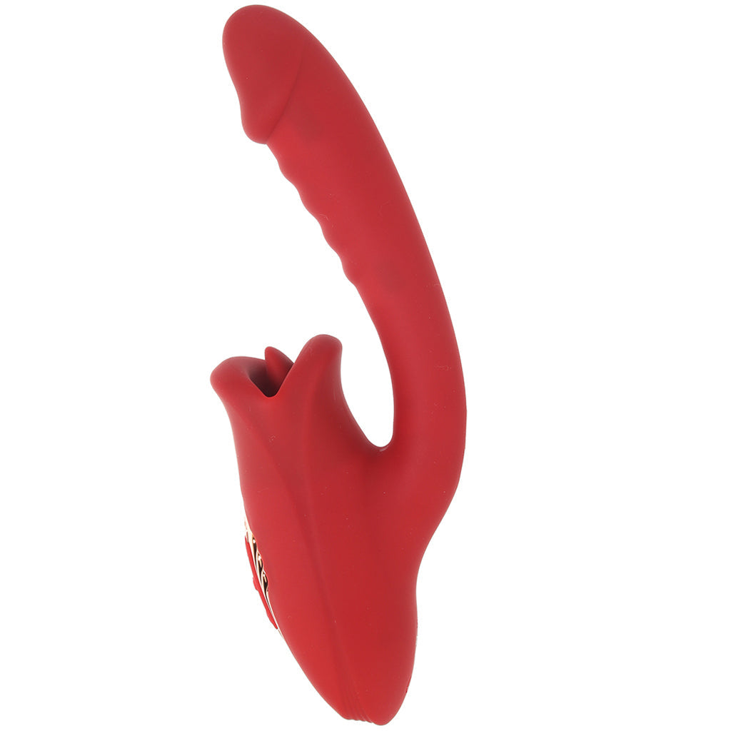 Lickgasm Deep Kiss Licking Rabbit Vibe Vibrators > Rabbit Vibrators - Tophatter Daily Deals