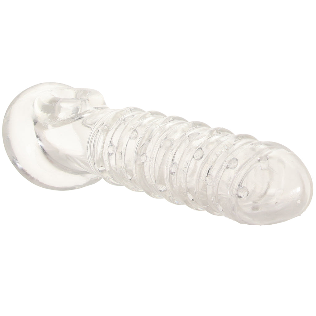 Renegade Ribbed Sleeve in Clear - Tophatter's Adult Products Male Enhancement > Extenders and Sleeves - Tophatter Daily Deals