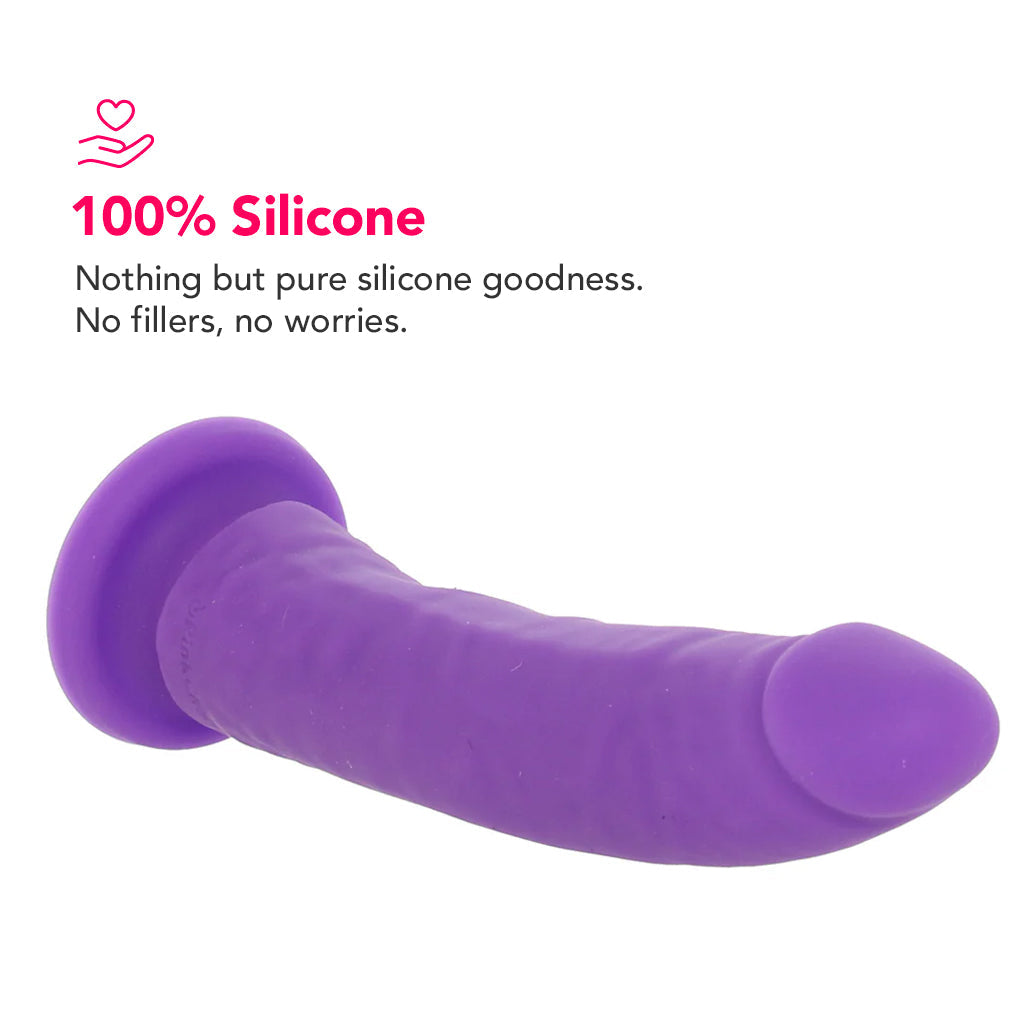 PinkCherry Premium 7.5 Inch Purple Silicone Realistic Dildo - Tophatter's Adult Products Dildo Sex Toys > Realistic Dildos - Tophatter Daily Deals