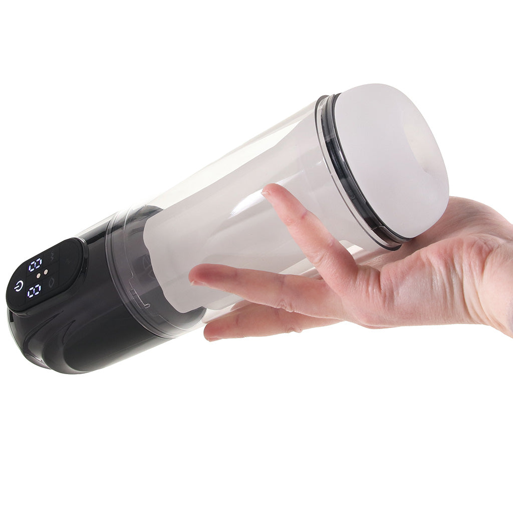 Pumped TechnoThrust Waterproof Masturbator - Tophatter's Adult Sex Toys Online Male Masturbators > Auto Strokers - Tophatter Daily Deals