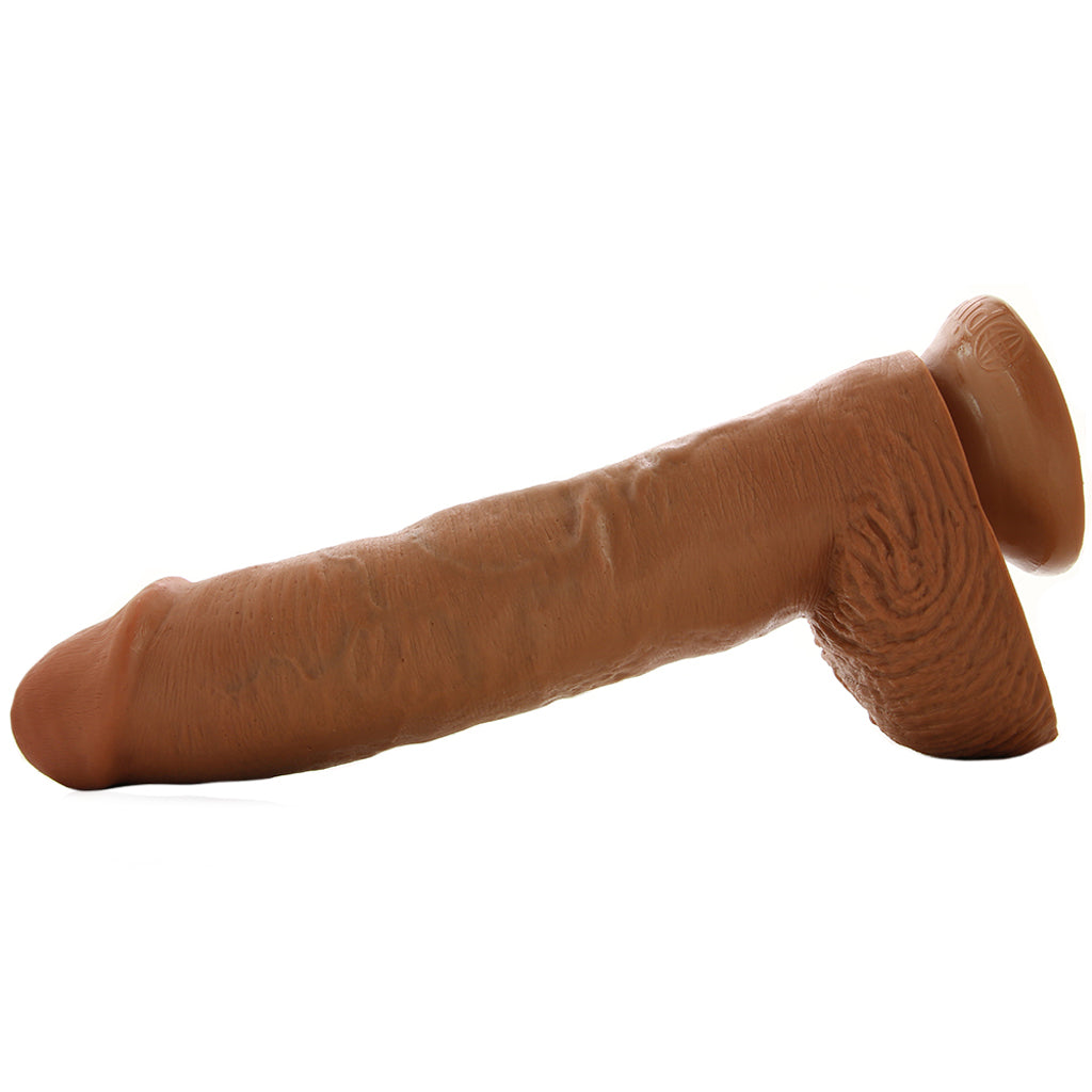 King Cock 10" Cock with Balls in Tan - Tophatter's Adult Products Dildo Sex Toys > Large Dildos - Tophatter Daily Deals