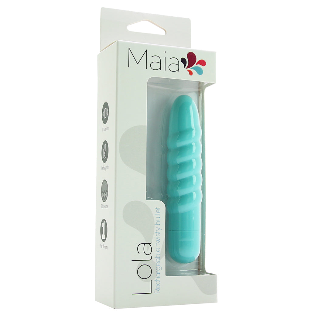 Lola Rechargeable Twisty Bullet Vibe in Teal Vibrators > Bullet and Egg Vibrators - Tophatter Daily Deals