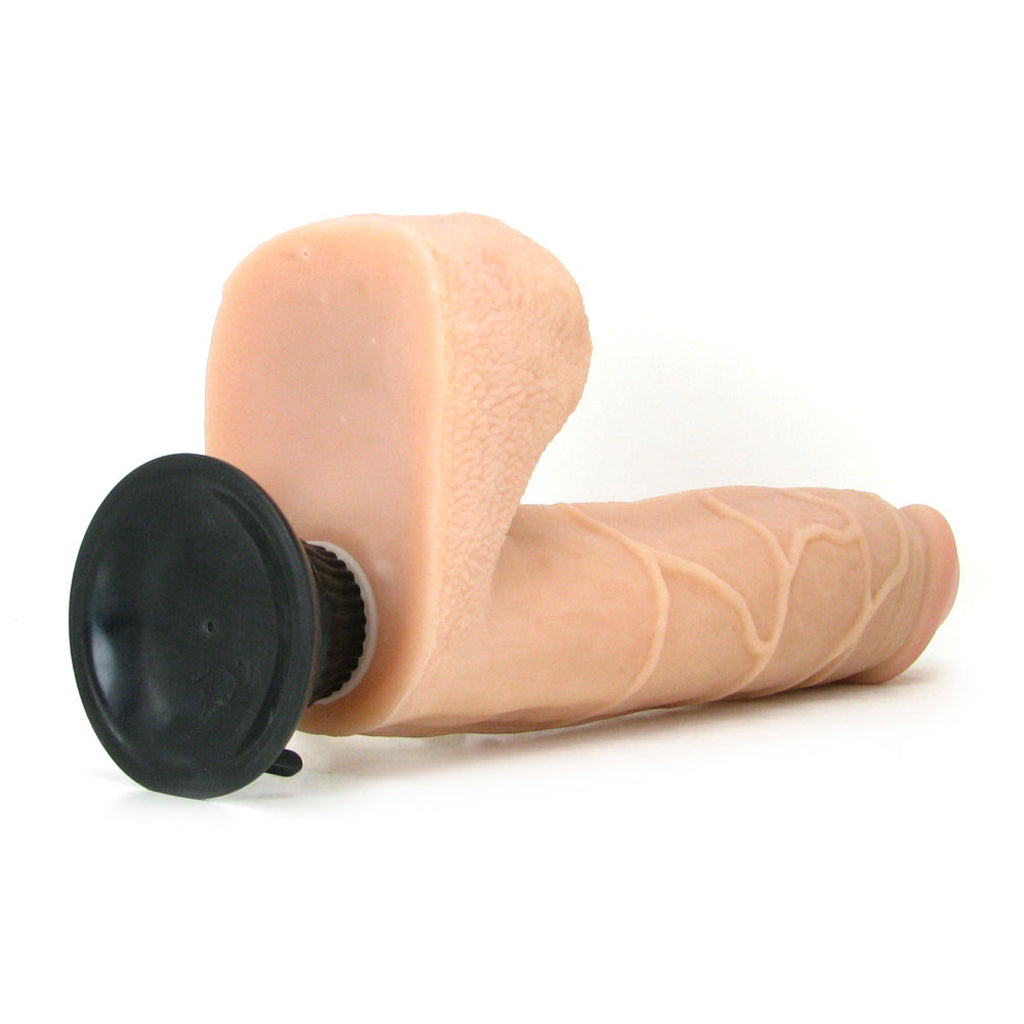 Real Feel Deluxe 12 Inch Vibrating Wall Banger Dildo in Lig - Tophatter's Adult Products Vibrators > Realistic Vibrator Dildos - Tophatter Daily Deals