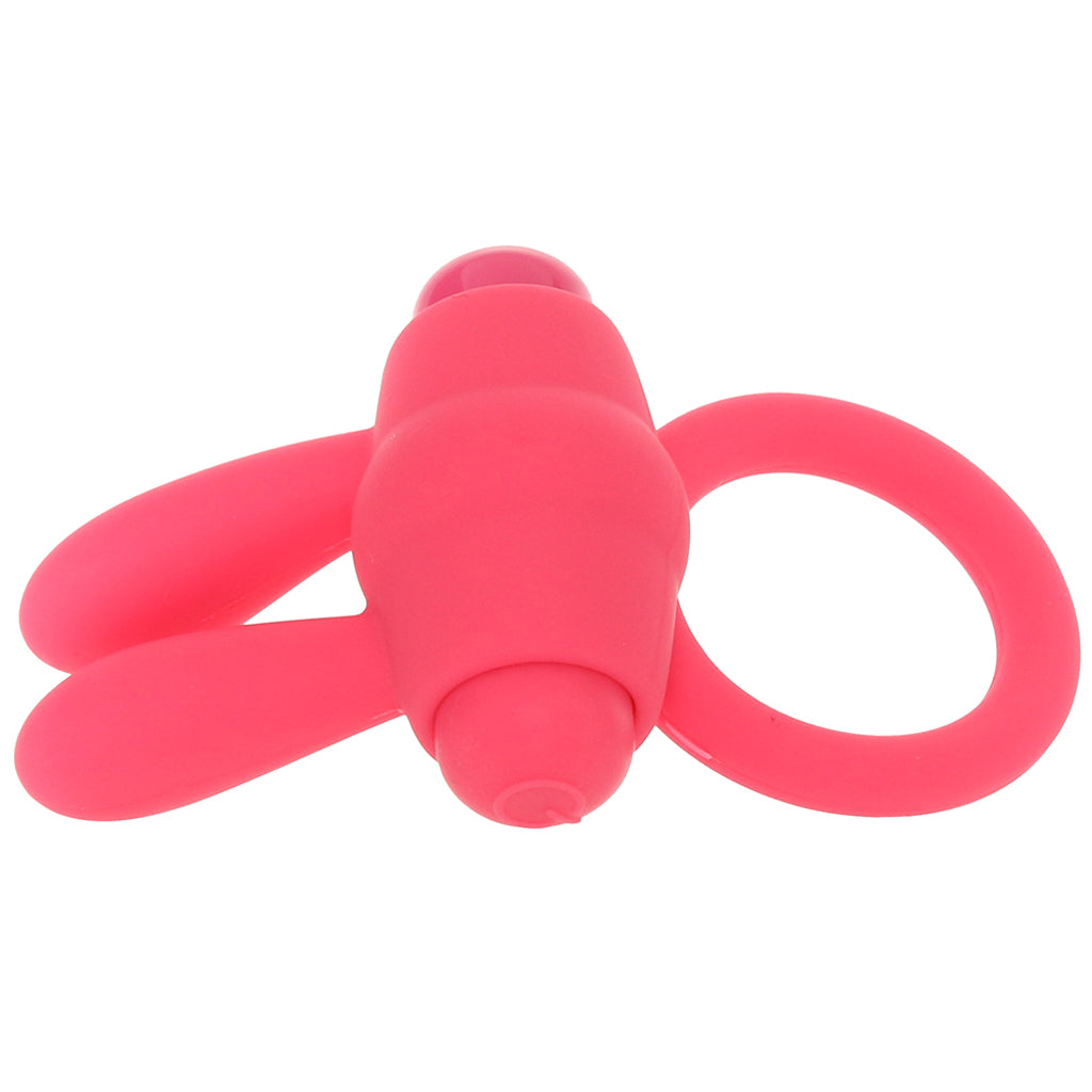 Neon Rabbit Vibrating Cock Ring in Pink Cock Rings - Tophatter Daily Deals
