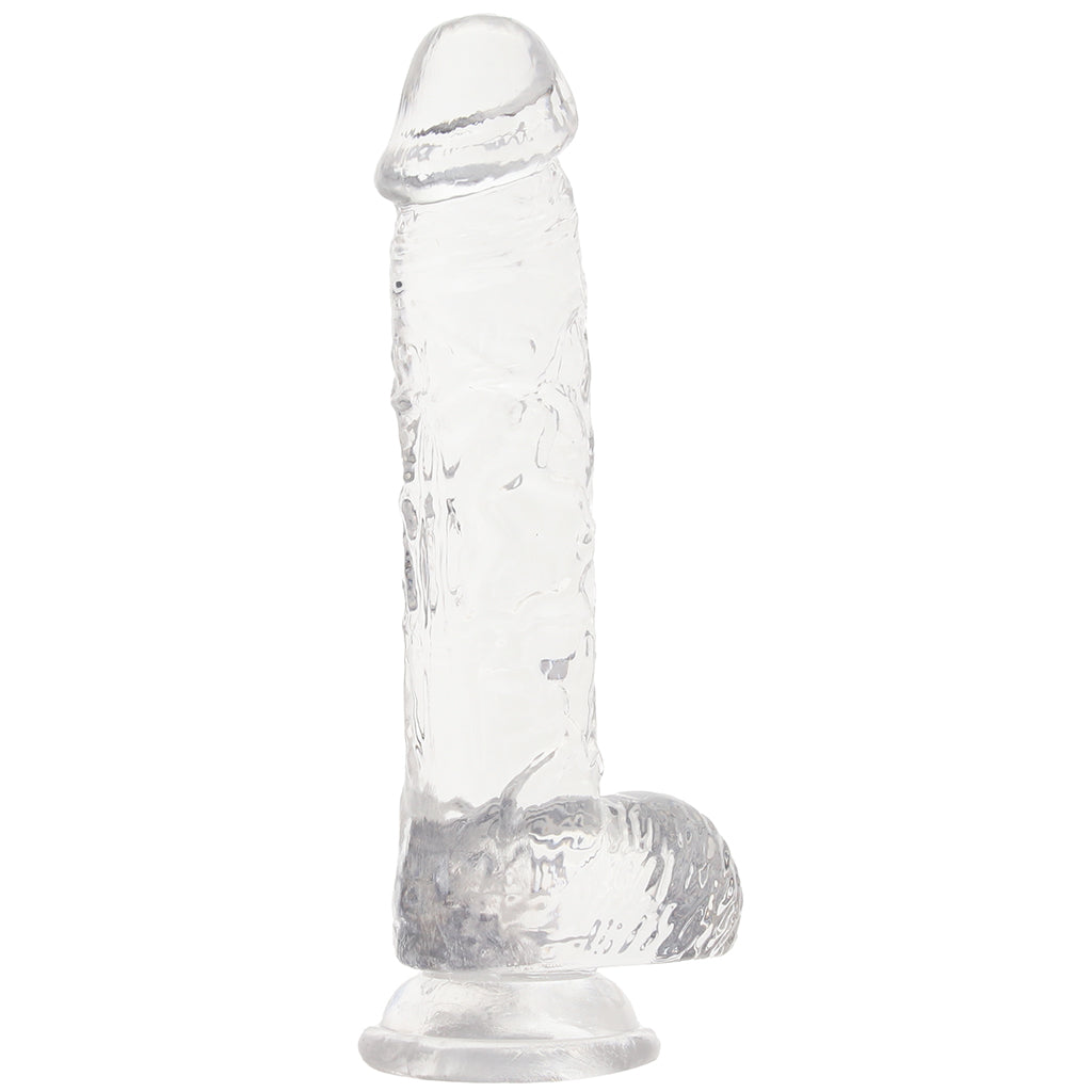 RealRock 5 Inch Realistic Ballsy Dildo in Crystal Clear Dildo Sex Toys > Realistic Dildos - Tophatter Daily Deals