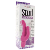 Bendie Stud Over & Under Vibe in Pink Vibrators > Double Penetration - Tophatter Daily Deals