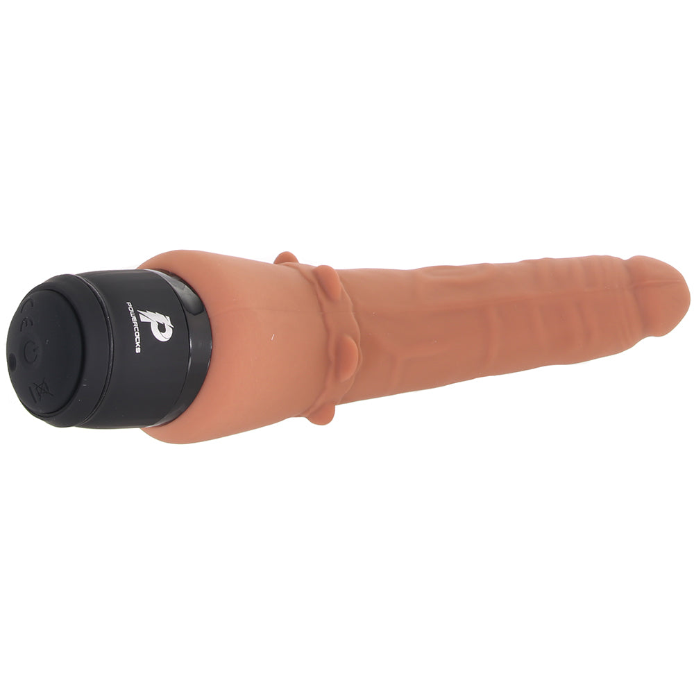PowerCock 7 Inch Slim Realistic Vibe in Mocha - Tophatter's Adult Sex Toys Online Vibrators > Realistic Vibrator Dildos - Tophatter Daily Deals