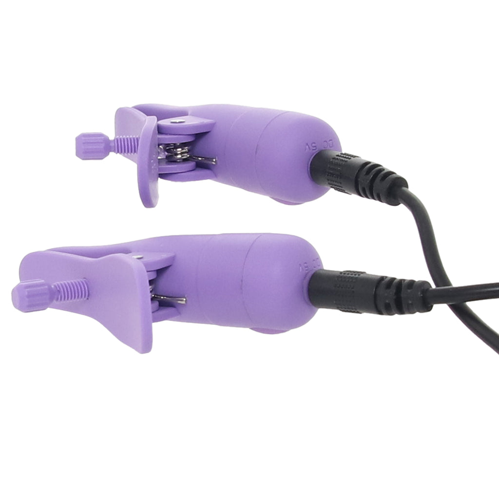 Nipplettes Vibrating Nipple Clamps in Purple Bondage and Fetish > Nipple Stimulators & Clamps - Tophatter Daily Deals