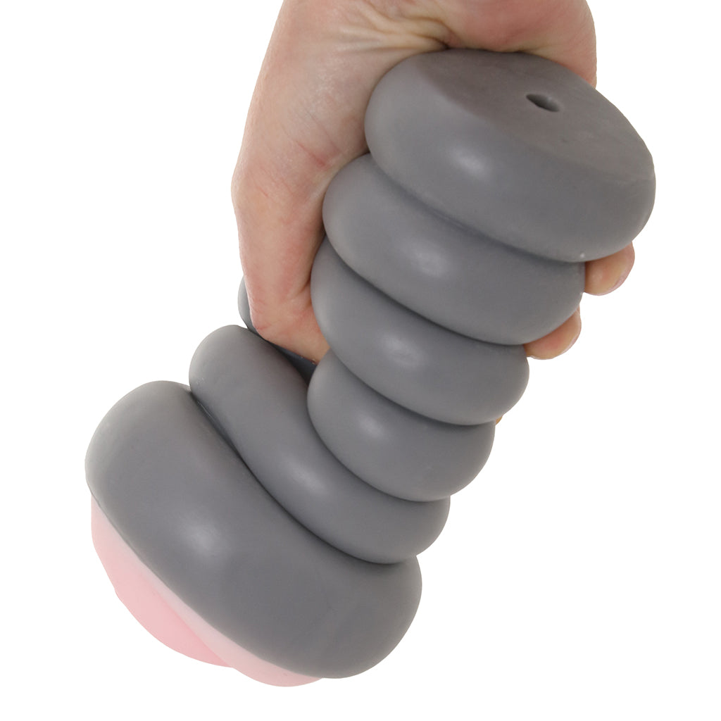 Ribbed Gripper Tight Pussy Stroker in Light Male Masturbators > Pocket Strokers - Tophatter Daily Deals