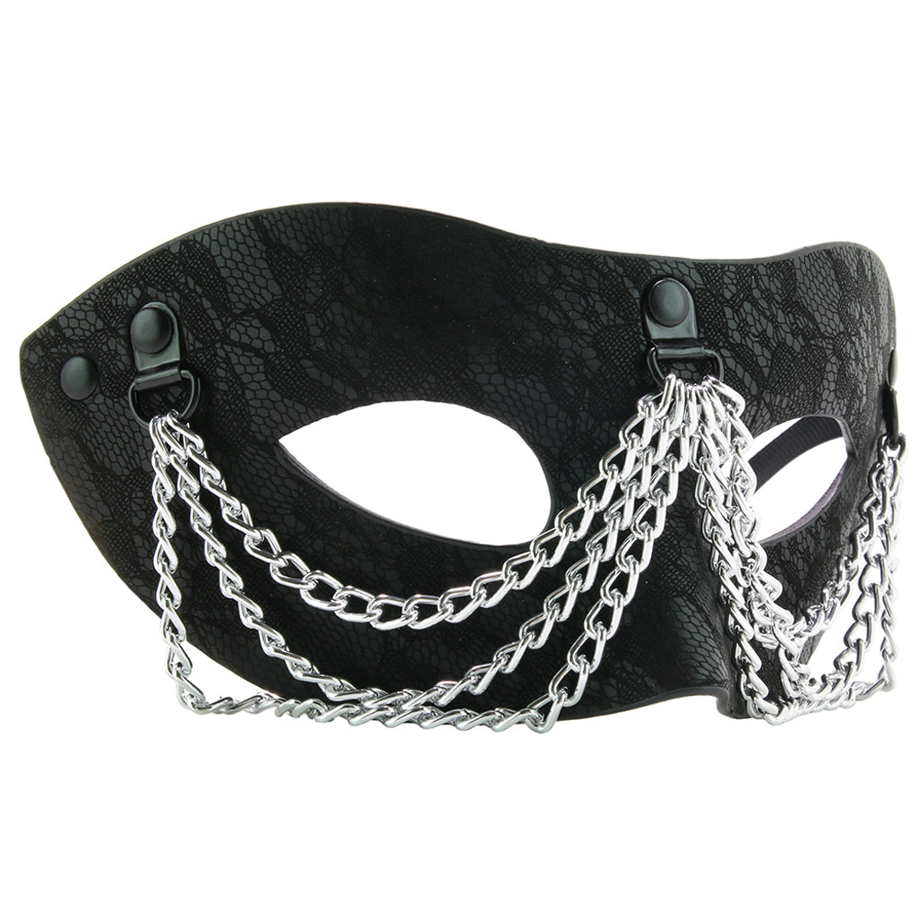 Sincerely Chained Lace Mask in Black Bondage and Fetish > Pleasure Masks and Dress Up Play - Tophatter Daily Deals
