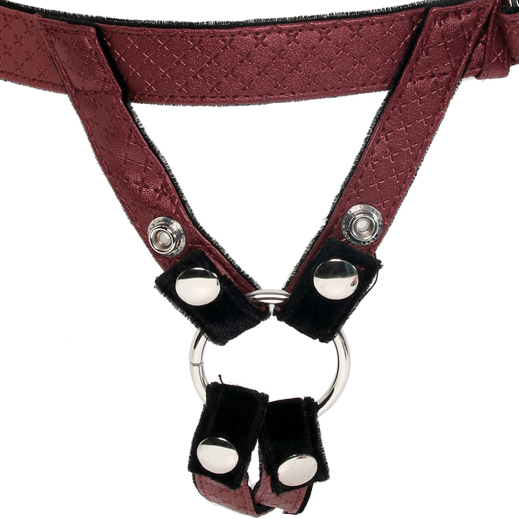 Her Royal Harness The Regal Duchess in Red Dildo Sex Toys > Strap-On and Harnesses - Tophatter Daily Deals