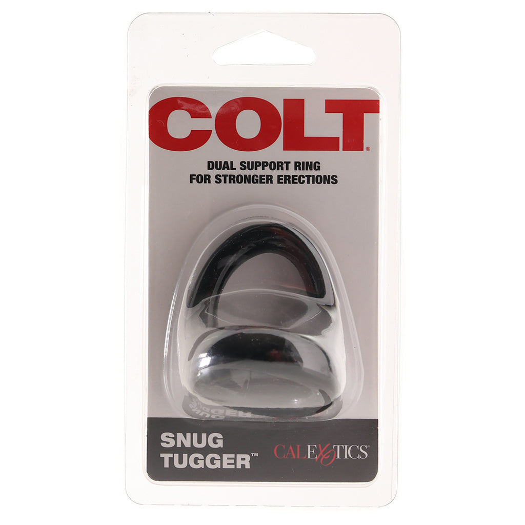 Colt Snug Tugger Dual Support Ring in Black - Tophatter's Adult Products Cock Rings - Tophatter Daily Deals