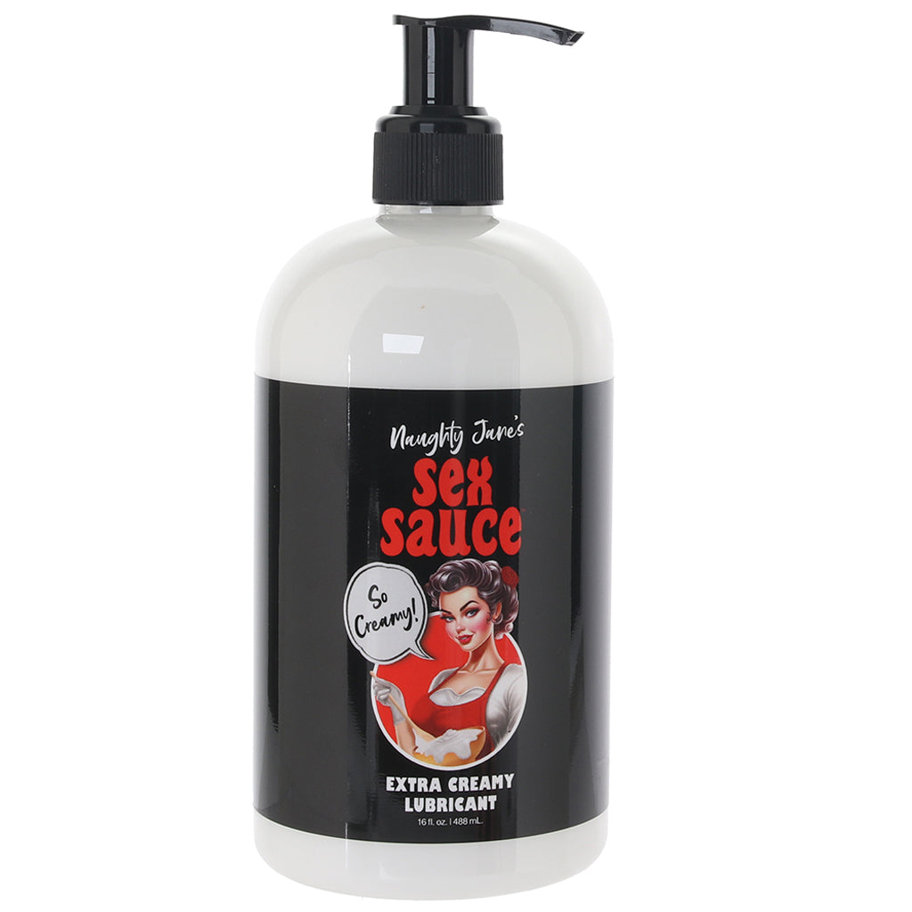 Naughty Jane's Sex Sauce Extra Creamy Lubricant in 16oz/488 Lubes and Lotions > Water Based Sex Lubes - Tophatter Daily Deals