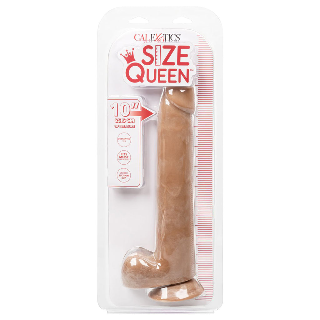 Size Queen 10 Inch Dildo in Brown Dildo Sex Toys > Realistic Dildos - Tophatter Daily Deals
