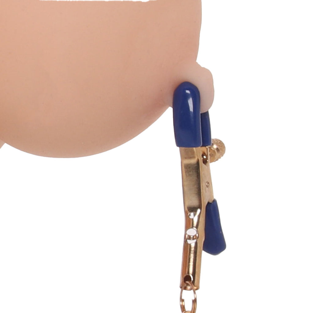Sex & Mischief Cougar Chained Nipple Clamps Bondage and Fetish > Nipple Stimulators & Clamps - Tophatter Daily Deals