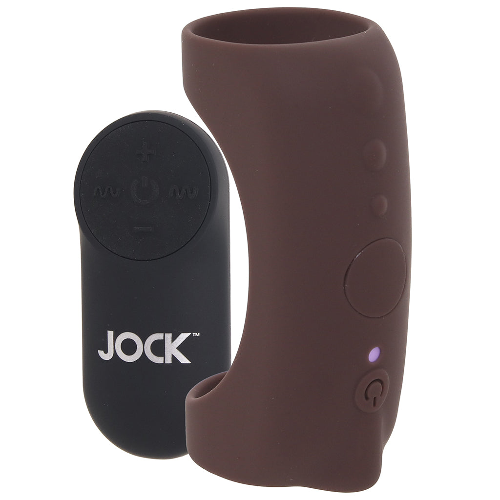 Jock Vibrating Silicone Penis Sleeve in Dark - Tophatter's Vibrator Deals Online Male Enhancement > Extenders and Sleeves - Tophatter Daily Deals