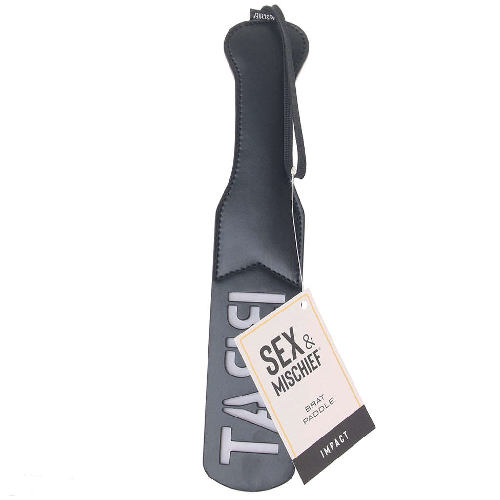 Sex & Mischief Brat Paddle Bondage and Fetish > Whips and Crops - Tophatter Daily Deals