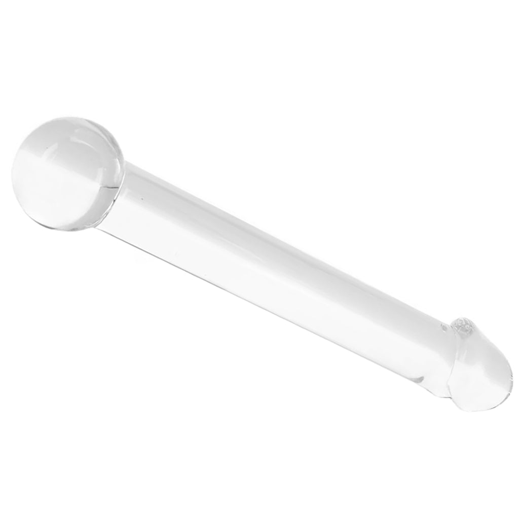 gläs 7 Inch Realistic Head Glass Dildo Dildo Sex Toys > Pyrex Glass Dildos - Tophatter Daily Deals