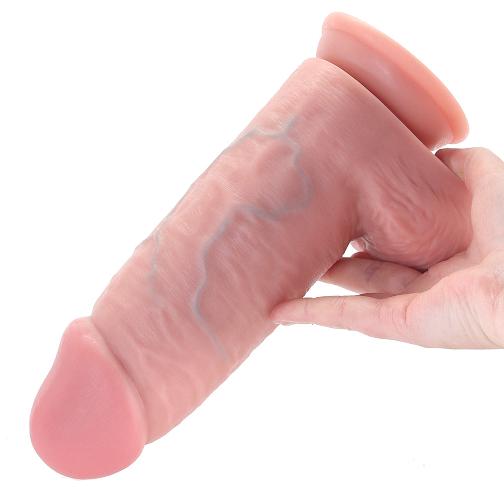RealRock 8 Inch Extra Thick Ballsy Dildo in Light Dildo Sex Toys > Realistic Dildos - Tophatter Daily Deals