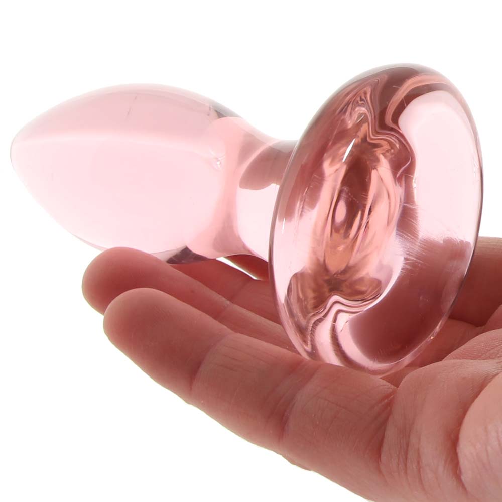 Icicles No. 90 Glass Plug in Pink - Tophatter's Adult Sex Toys Online Anal Sex Toys > Butt Plugs - Tophatter Daily Deals