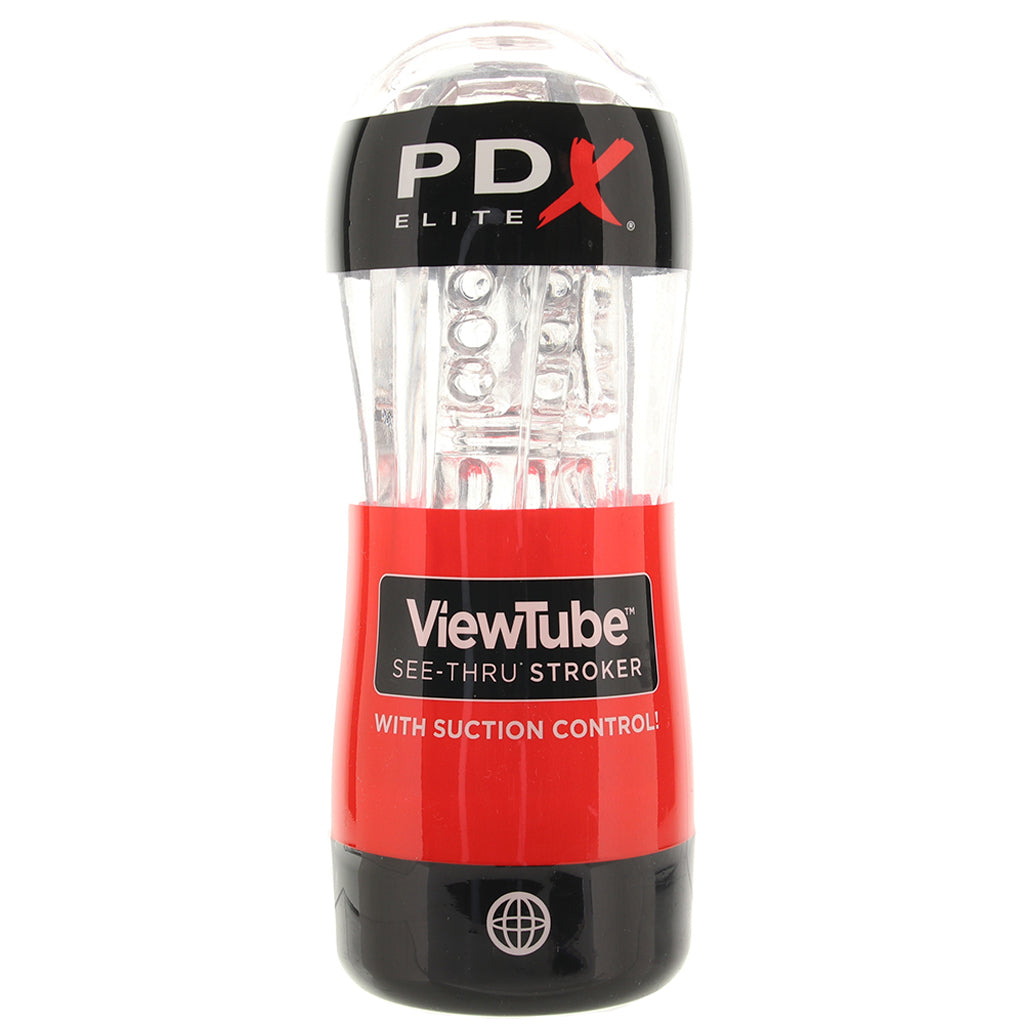 PDX Elite ViewTube See-Thru Stroker Male Masturbators > Self-Contained Strokers - Tophatter Daily Deals