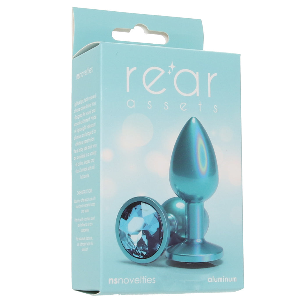 Rear Assets Small Metal Butt Plug in Teal Anal Sex Toys > Butt Plugs - Tophatter Daily Deals