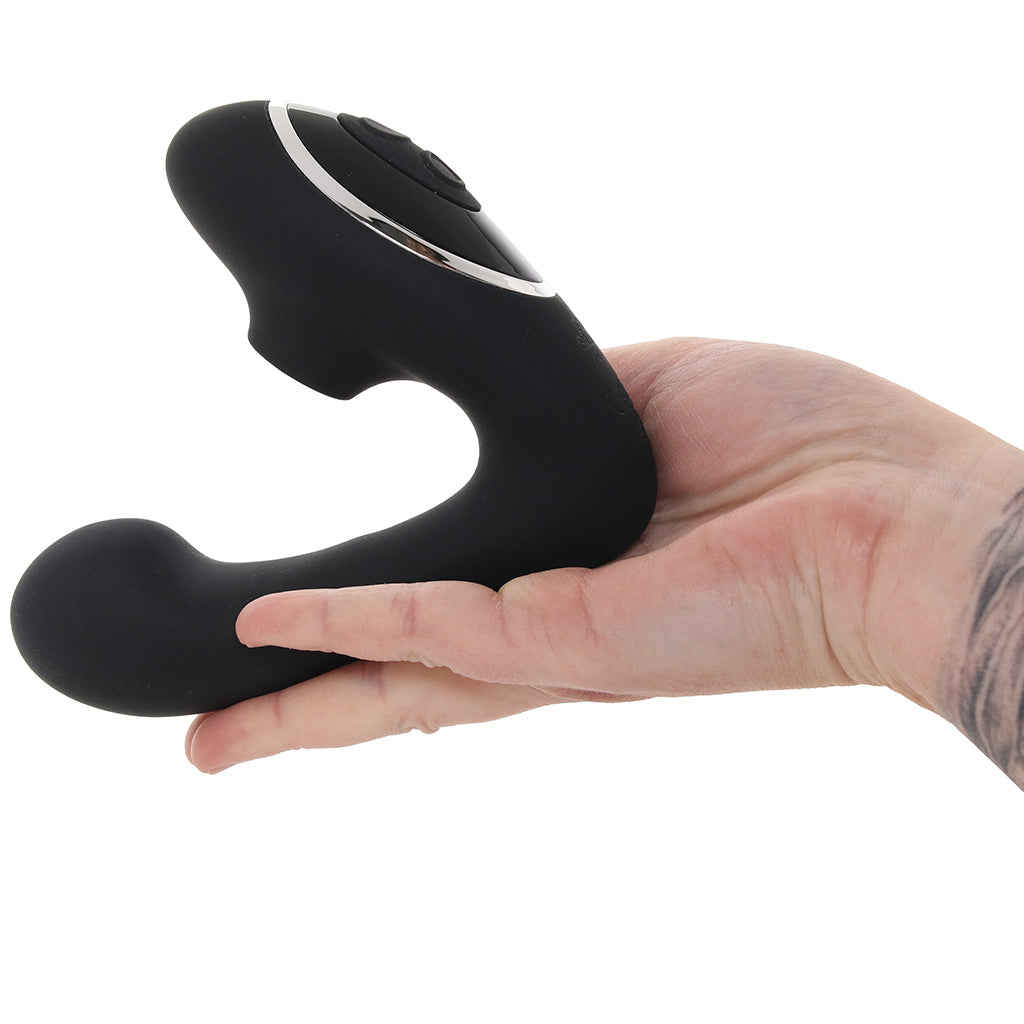 Greedy Girl Duet Stimulator with Clitoral Suction - Tophatter's Adult Sex Toys Online Vibrators > G-Spot Vibrators - Tophatter Daily Deals