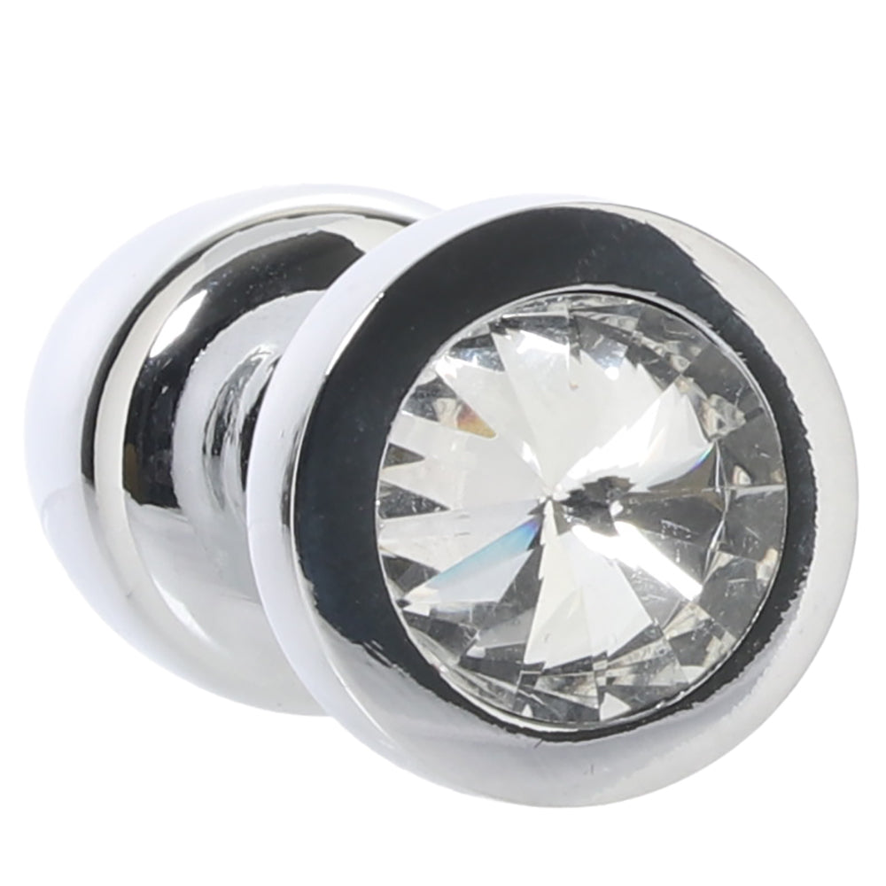 Gemsations 2 Inch Beginners Bling Bling Plug in Silver Anal Sex Toys > Butt Plugs - Tophatter Daily Deals