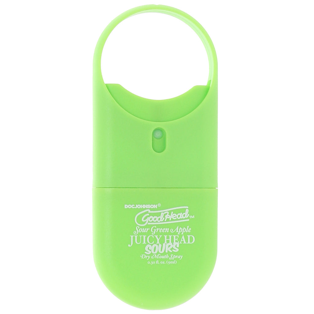 GoodHead Juicy Head Sours Mouth Spray To-Go in Green Apple - Tophatter's Adult Sex Toys Online Lubes and Lotions > Flavored Sex Lubes - Tophatter Daily Deals