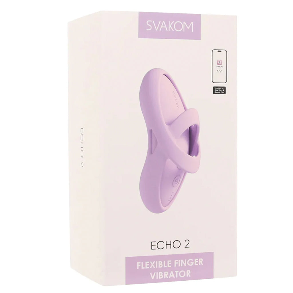Echo 2 Flexible Panty and Finger Vibe in Pink Lilac - Tophatter's Adult Sex Toys Online Vibrators > Finger Vibrators - Tophatter Daily Deals