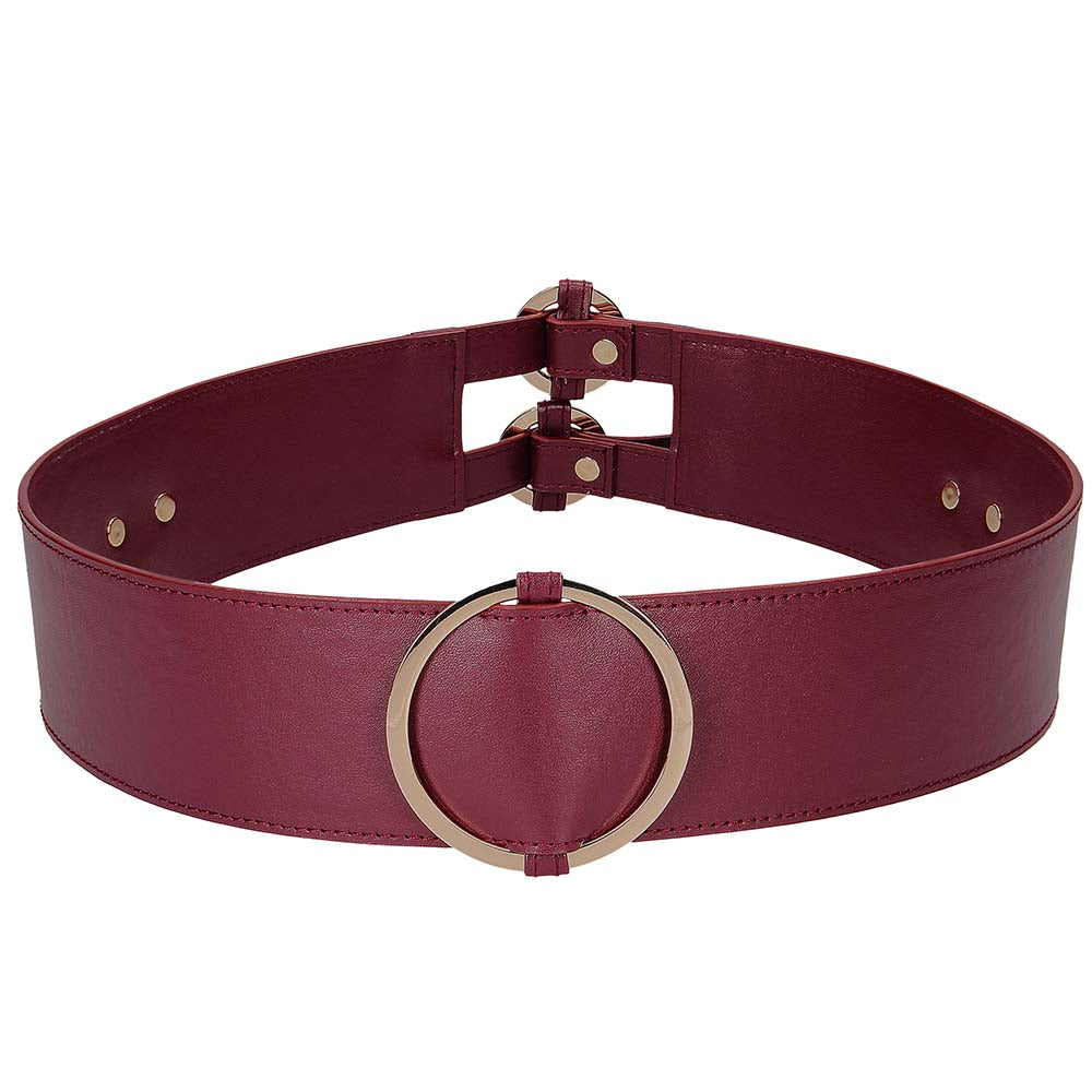 Ouch! Halo Burgundy Waist Bondage Belt /M Bondage and Fetish > Restraints - Tophatter Daily Deals