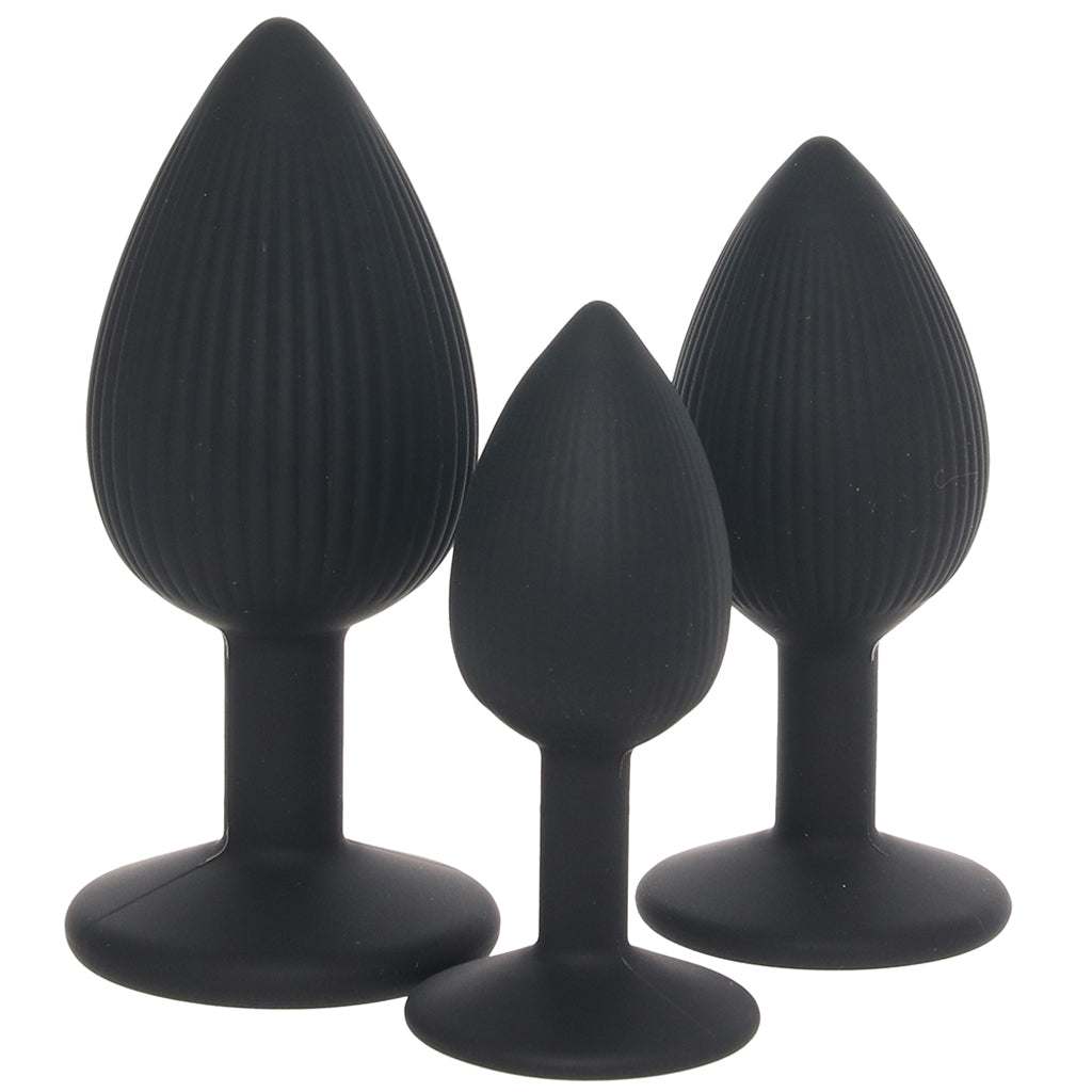 Renegade Triple Ace Silicone Butt Plug Kit - Tophatter's Adult Sex Toys Online Anal Sex Toys > Butt Plugs - Tophatter Daily Deals