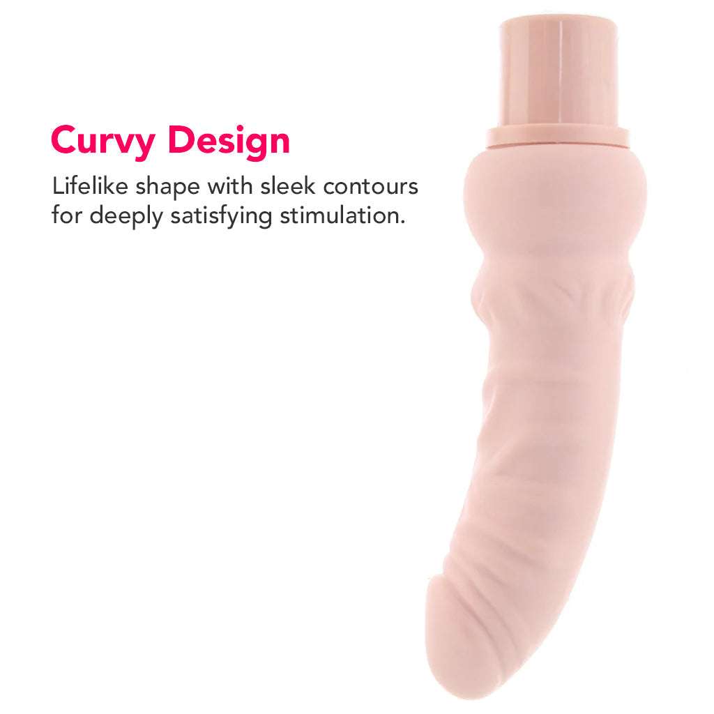 Power Stud Rechargeable Curvy Vibe in Light Vibrators > Realistic Vibrator Dildos - Tophatter Daily Deals