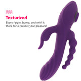 Fourgasm Triple Stimulator Sucking Rabbit Vibe Vibrators > Rabbit Vibrators - Tophatter Daily Deals