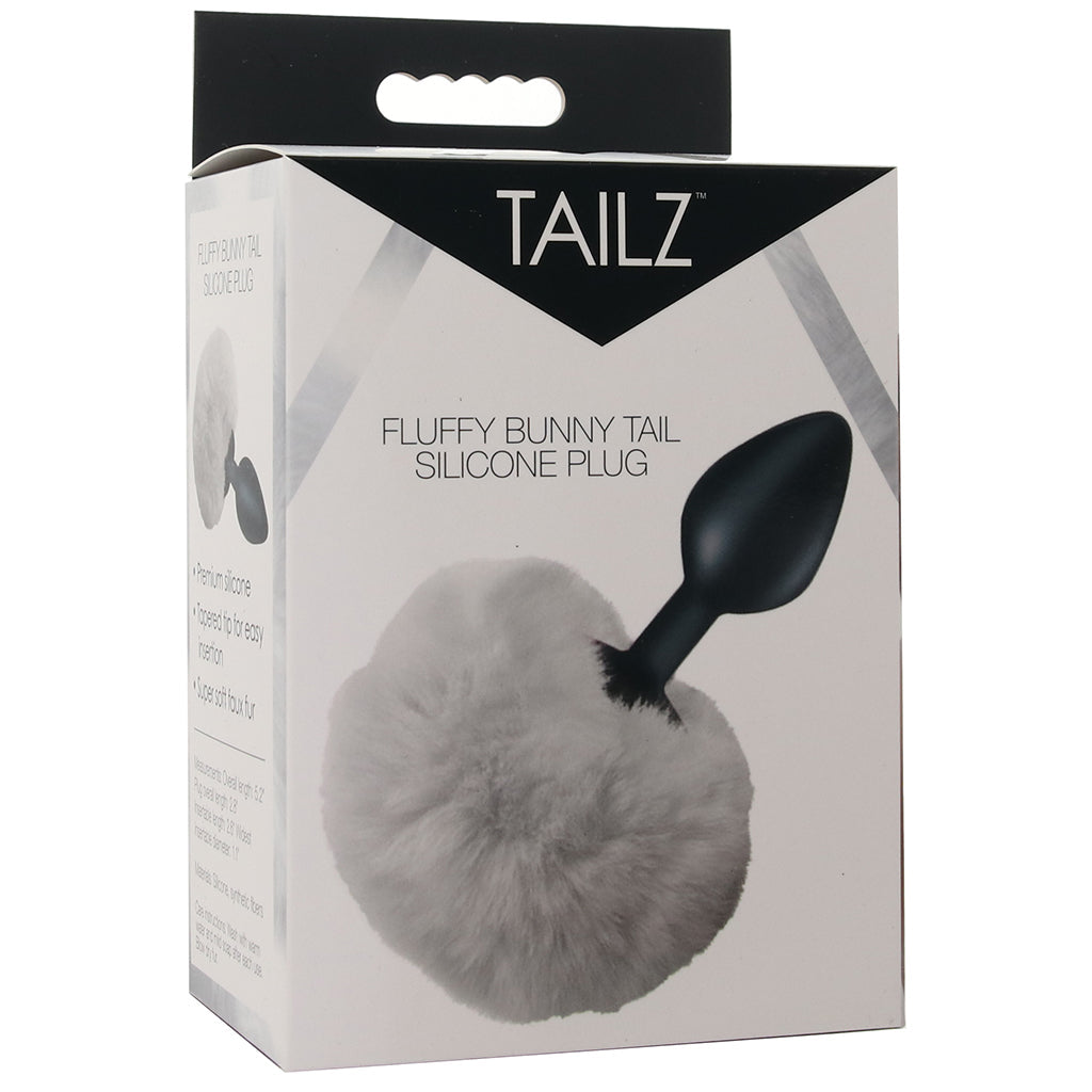 Tailz Fluffy Bunny Tail Silicone Plug in White Anal Sex Toys > Butt Plugs - Tophatter Daily Deals