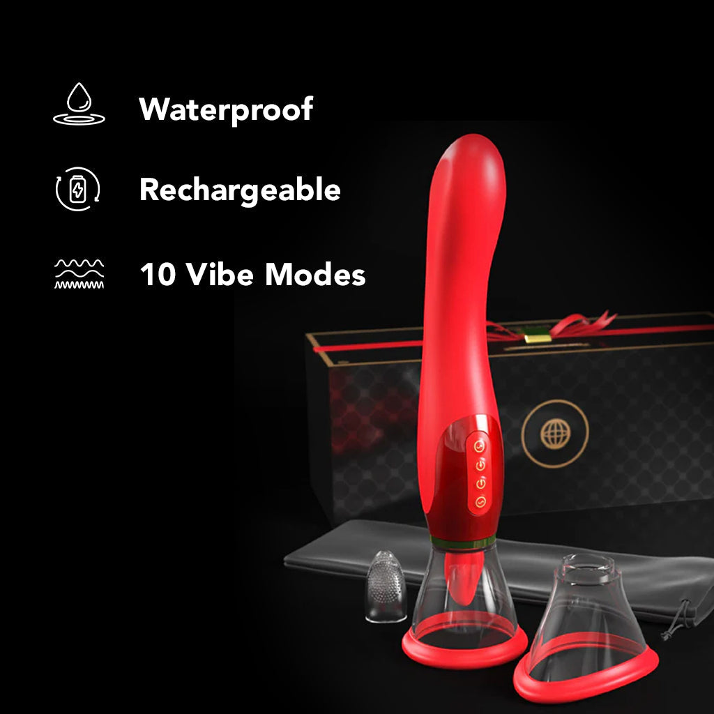 Luxury Edition Ultimate Pleasure Clitoral Pump Vibe Vibrators > Clitoral Stimulators - Tophatter Daily Deals