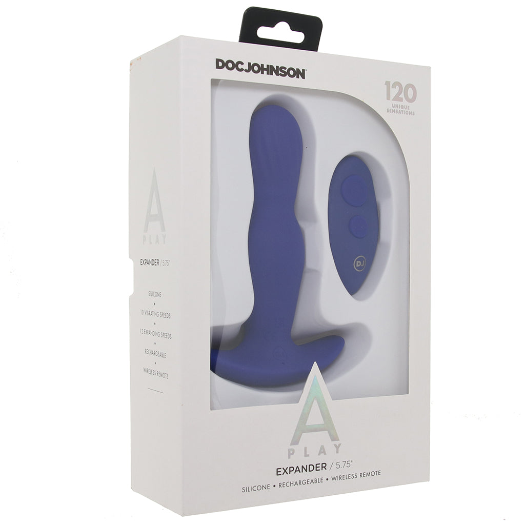 A-Play Expander 5.75 Inch Vibrating Plug in Royal Blue Anal Sex Toys > Anal Vibrators - Tophatter Daily Deals