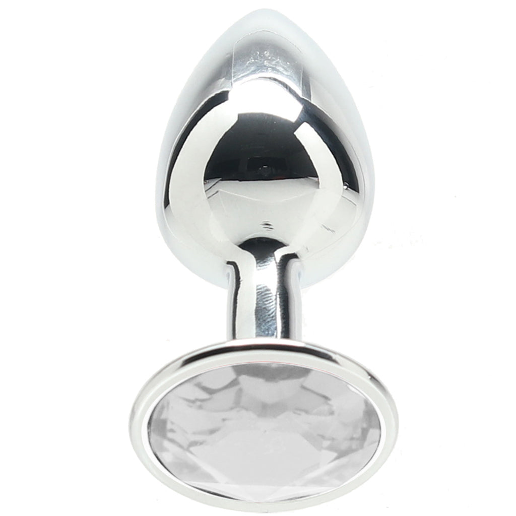 Ouch! Round Gem Silver Plug in Small Anal Sex Toys > Butt Plugs - Tophatter Daily Deals