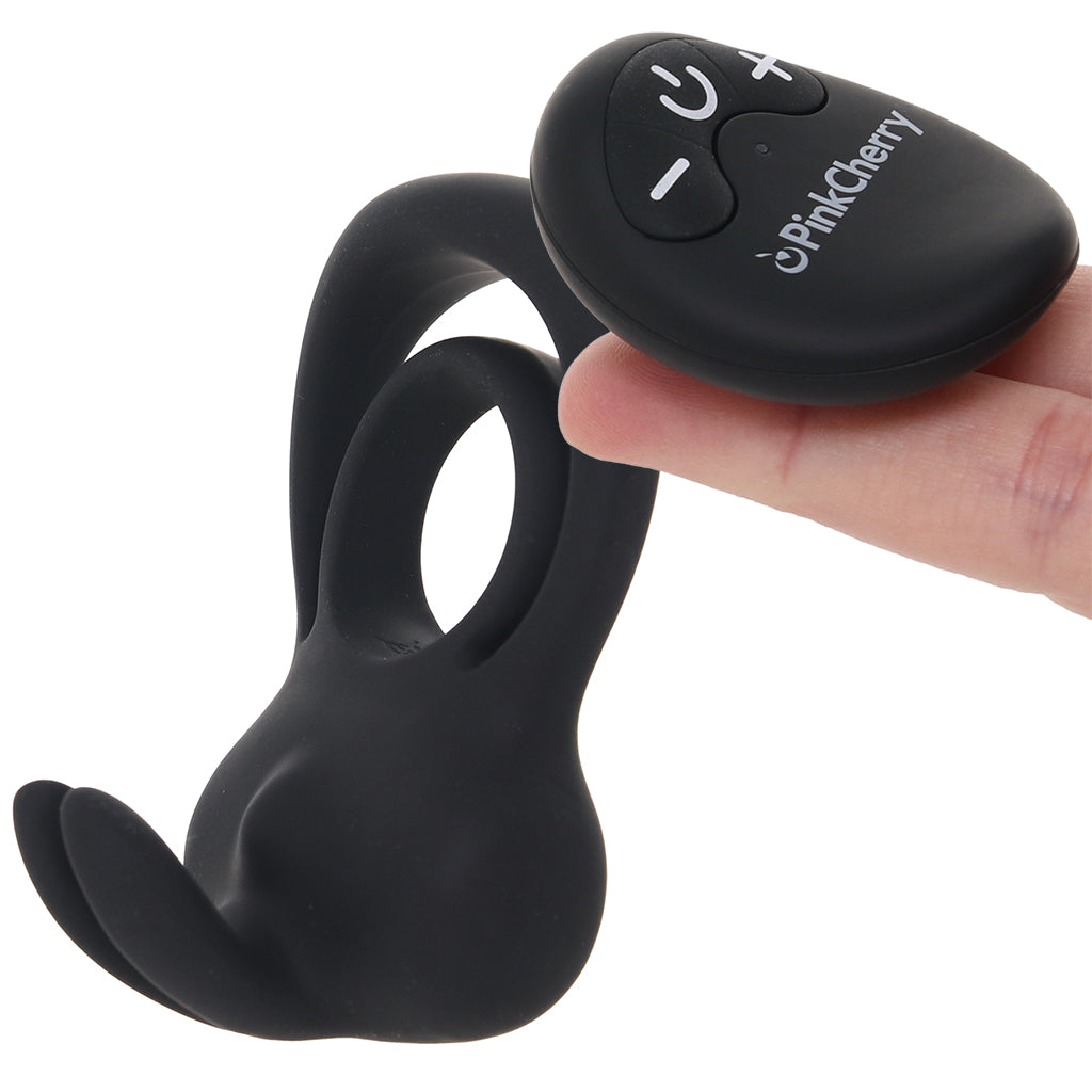 PinkCherry Remote Vibrating Rabbit Cock Ring - Tophatter's Adult Sex Toys Online Cock Rings - Tophatter Daily Deals